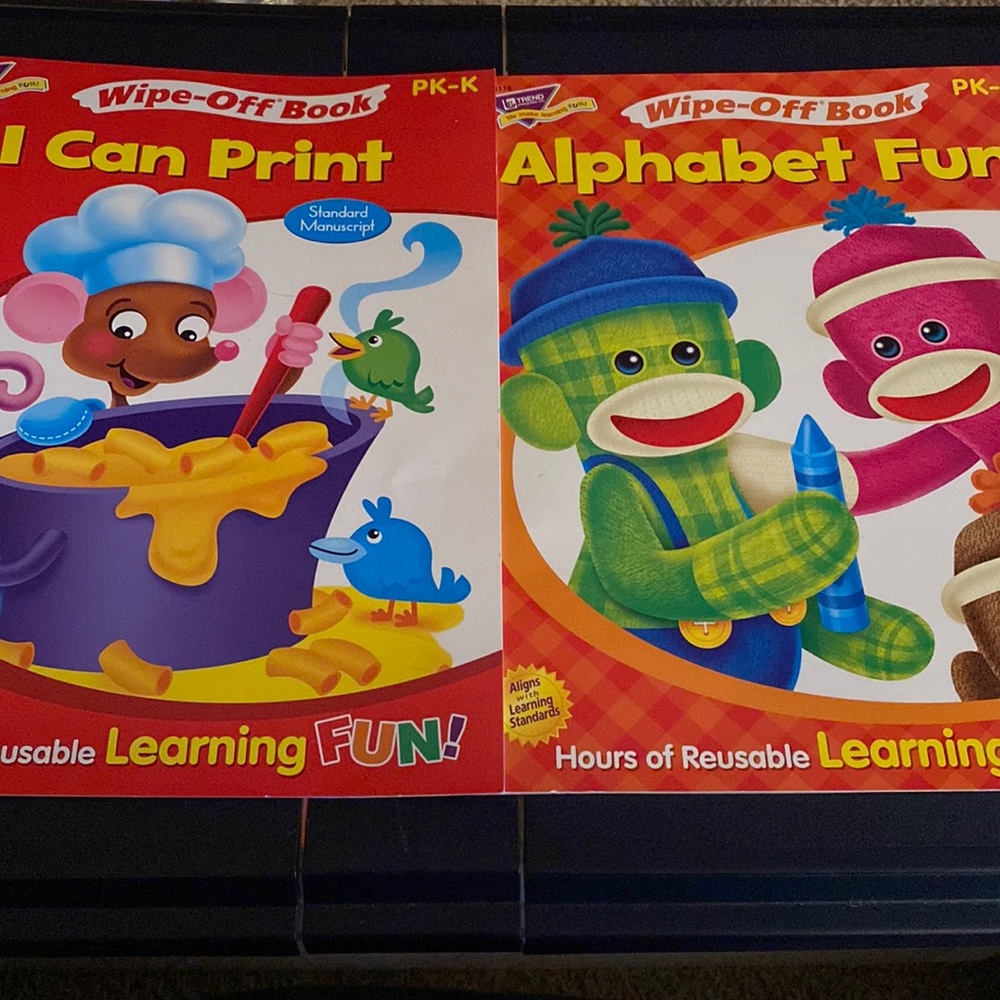 Wipe off learning books